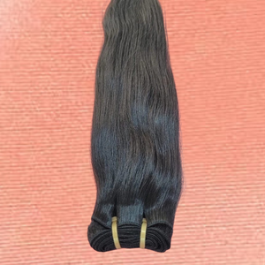 Cheveux indiens lisses de qualité supérieure, 18 pouces, 100% vierges, non traités, cheveux indiens lisses bruts, vente en gros du temple du sud de l'Inde - Product Image 2