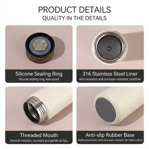 Termo Portátil de Acero Inoxidable de 300 ml, Mini Cilíndrico, Aislado al Vacío, con Logotipo Personalizado, Regalo de Viaje de Negocios, OEM ODM al por Mayor - Product Image 2