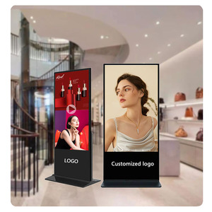 Siêu mỏng đa phương tiện truyền thông di động với bánh xe Totem quảng cáo kiosk màn hình cảm ứng tự phục vụ yêu cầu thiết bị cho màn hình - Product Image 2