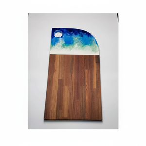 Planche à découper et blocs de conception de rivière en bois et résine classique pour la fabrication de restaurants en gros de bonne qualité - Product Image 1