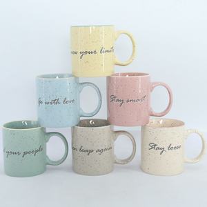 HAPPY GO Modern 12oz nuove tazze in ceramica Bone China personalizzabili decorazioni <span class=keywords><strong>motivazionali</strong></span> Color estate - Product Image 6