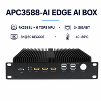 Caja de IA de Borde RK3588 con 6 TOPS NPU, NVR 8K de 32 Canales, 1080P, Entrada/Salida HDMI Dual, Triple Gigabit, Terminal en la Nube, Android 13, Debian 11, POE, RTC