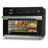 Four à convection électrique et four grille-pain avec rôtissoire, contrôle numérique, boîtier métallique, grande capacité, usage domestique
