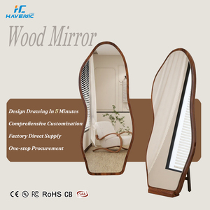 Miroirs Décoratifs Pleine Longueur de Style Nordique pour Sols et Murs, Meubles de Salon au Design Irrégulier - Product Image 1