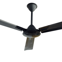 Ventilador de Techo Metálico de 56 Pulgadas y 3 Aspas de Alta Calidad, Sin Control Remoto, Diseño Silencioso, para Hogar e Industria