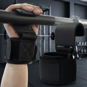 Correa de fitness para dominadas con gancho de asistencia, para levantamiento de pesas y barra horizontal, equipo deportivo, antideslizante, de cuero, ajustable, para tracción intensa - Product Image 3