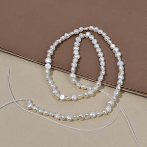 Perles de corail de 4-5 mm en forme d'abaque, pièce plate, mer rouge, bambou, semi-finies, longue chaîne, bricolage, bracelet, bijoux, perles en vrac - Product Image 3