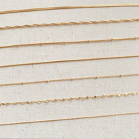 Bracelets en acier inoxydable minimalistes personnalisés en gros, étanches, chaîne trombone, chaîne chevrons, chaîne corde, chaîne serpent