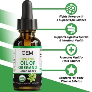 Gotas de Guanábana Orgánicas OEM, Aceite de Orégano en Gotas Líquidas Orales para la Salud Intestinal, Apoyo Inmunológico y Digestivo, 30 ml - Product Image 5