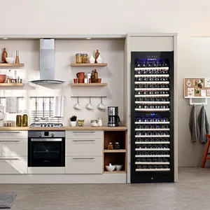 Vinopro commerciale 428L vino frigorifero 166 bottiglie cantina indipendente e costruito In stile faggio mensola frigo vino