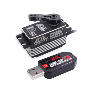AGFRC SA18 Metal Gear 18KG 8,4 V HV cabrestante inteligente a prueba <span class=keywords><strong>de</strong></span> agua 360 grados perfil bajo programable Digital CLS 25T Servo RC coche Robot - Product Image 2