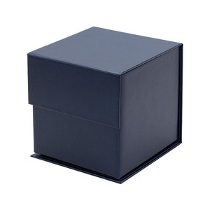 Wholesale navy blue small cube wax melt gift packaging cardboard boxes for candles