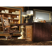 Bureau de direction de style français classique, taille et couleur personnalisées, mobilier de bureau haut de gamme, usine de Foshan