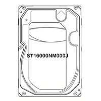 Disque dur interne d'entreprise ST16000NM000J 16 To 3,5 pouces SATA 6 Gbit/s 7200 tr/min 256 Mo de cache CMR à hélium pour serveur NAS