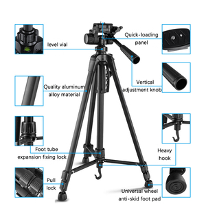 Trípode de cámara de 136CM, 150CM, 160CM170CM con bolsa de transporte, trípode para teléfono móvil para fotografía, palo de Selfie en vivo plegable y retráctil - Product Image 4