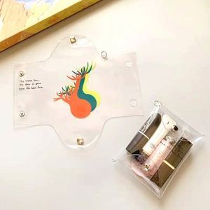 2025 New Arrival Rectangle Transparent PVC Unisex <b>Key</b> Wallet Case Chain <b>Ring</b> Multi-functional Durable Eco-Friendly Coin Purse - Product Image 2