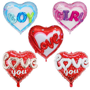 Nouveauté Film en gros Ballon en forme de cœur avec inscription « Love » pour garçon et fille, pour baby shower, mariage, Saint-Valentin, vente de globos - Product Image 1