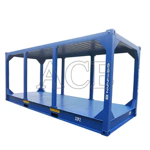Haz lateral extraíble para carga de carga 20 pies de longitud 20 pies marcos de contenedores de envío
