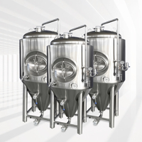 Réservoir de fermentation conique 500L SUS 304 fermenteur équipement de brassage de bière artisanale avec veste de fossette pour pub et hôtel