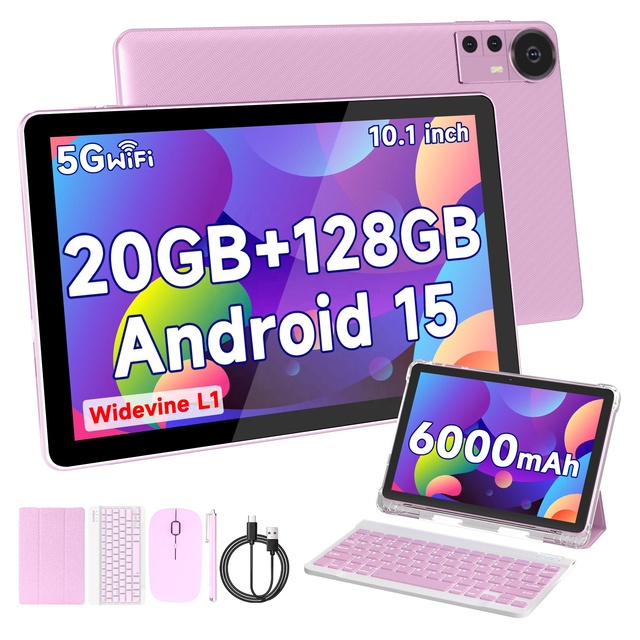 OEM/ODM Factory Price 2025 Hot Sell 10.1 Inch 20GB RAM 128GB ROM Android 15 Tablet PC Professional Use 1280x800 Resolution