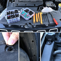 Nuevo kit de 725 piezas de clips de retención universales para coche, surtido de sujetadores automotrices de alta durabilidad, remaches de nailon para parachoques y guardabarros, y bridas para cables.