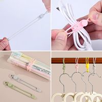 Organisateur de câbles en silicone réutilisable, attaches pour câbles, support de câbles, organisateur de fils de chargeur pour le regroupement et la fixation