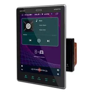 Duplo Din 9,5 polegadas Android 9 Car Radio Stereo Autoradio com 180 graus de rotação Touch Screen GPS Wifi BT FM