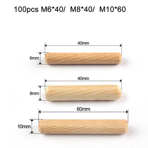 50 cái/gói Chốt tròn 6*40mm 8*40mm 10*40mm, dùng cho tủ, ngăn kéo, tiện dụng trong chế tác gỗ, làm jig khoan tiện dụng, sản xuất tại Trung Quốc - Product Image 4