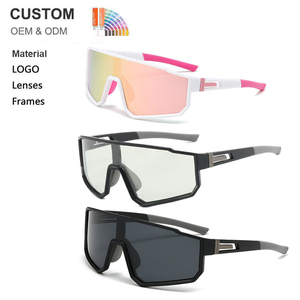 Lunettes de soleil de sport polarisées surdimensionnées <span class=keywords><strong>pour</strong></span> hommes et femmes, idéales <span class=keywords><strong>pour</strong></span> le baseball, la course, le cyclisme et le golf – Vente en gros personnalisée - Product Image 1