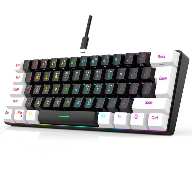 Office Snpurdiri 60% Wired Gaming Keyboard Mechanical Gaming Keyboard Silent Innovative Custom Brand Gaming Keyboard 68%