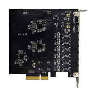 Carte de contrôle industrielle interne ST657 PCIe X4 ASM3142 USB3.1 10 Gbps 6A2C en stock