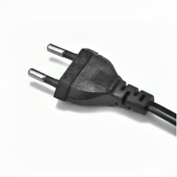 Câble d'extension d'alimentation CA européen avec fiche CEE7/16 vers prise polarisée 2 broches en forme de 8 (IEC C7) pour PC et ordinateur portable