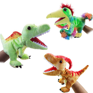 Bán buôn tùy chỉnh dễ thương Thú nhồi bông đồ chơi khủng long tay con rối đồ chơi sang trọng cho bé Quà Tặng - Product Image 1