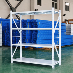 Étagères de garage robustes personnalisées, étagère de rangement à 4 niveaux, étagères empilables en métal sans boulons - Product Image 3