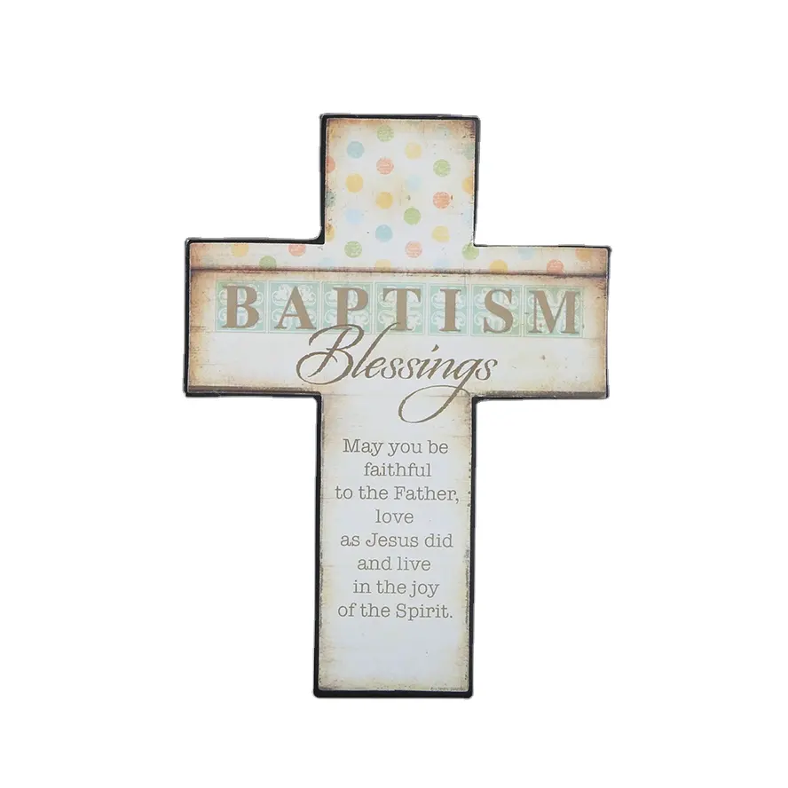 Cheap religious decorative hanging wall wooden cross