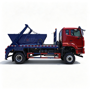 SINOTRUK Heavy Duty Roll Off Garbage Truck Diesel Engine Blue Hydraulic Skip <b>Bin</b> Loader Waste Removal Vehicle - Product Image 2