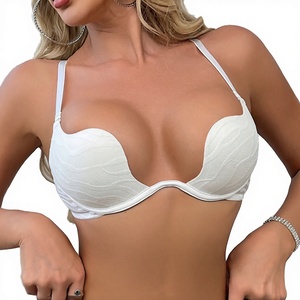 OEM Wholesale Plus Size Women's Sexy Seamless Underwire <b>Push</b>-<b>Up</b> Bra and <b>Bikini</b> Panty <b>Set</b> with Waist Detail - Product Image 3