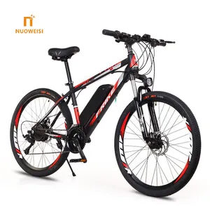 Bicicleta eléctrica de Motor medio, bici con neumático ancho, e-bike Elektrikli, batería híbrida