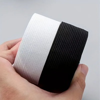Sangle élastique en polyester personnalisée de 10 à 50 mm, couleur unie, imprimée, en tissu tissé, bande de caoutchouc pour vêtements, bande élastique OEM en gros