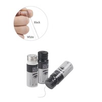 Pmu fournitures Logo privé 30m noir blanc maquillage Permanent sourcil marqueur fil pré-encré Microblading sourcil cartographie chaîne