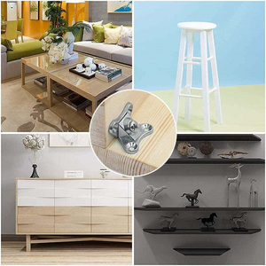 Quincaillerie de meubles, accessoires <span class=keywords><strong>d</strong></span>'<span class=keywords><strong>angle</strong></span>, Joint en forme de papillon, support à <span class=keywords><strong>Angle</strong></span> droit, fixation, cintre pour étagère, meubles en bois - Product Image 6