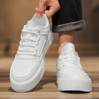 Chaussures pour hommes 39-47 Adit Support Flexible Personnalisation Blanc Chaussures pour hommes Chaussures de mode décontractées Baskets pour hommes décontractées