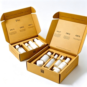 Custom Corrugated Cardboard Kraft Paper Gift Cosmetic Packaging Shipping Folding Mailer <b>Box</b> For Skin Care Products <b>Packing</b> <b>Box</b> - Product Image 1