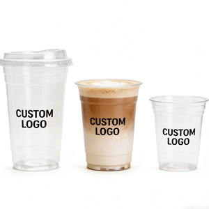 Vasos Desechables de Plástico PP de Pared Simple con Tapas y Pajitas de 90 mm, Impresión UV Personalizada para Café/Cafeterías/Máquinas Expendedoras, Marca Starlight de 12 oz - Product Image 2