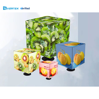 Nuovo Design Led digitale creativo esterno impermeabile Led cubo schermo magico per la pubblicità segnaletica
