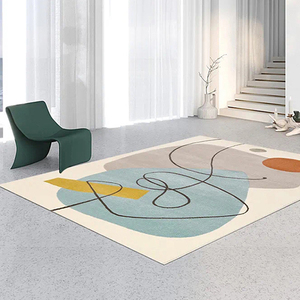 Vendita calda di lusso fatto a mano <span class=keywords><strong>tappeto</strong></span> colorato in fibra di lana modello astratto per sala da pranzo per bambini corridoio <span class=keywords><strong>tappeto</strong></span> di lana - Product Image 4