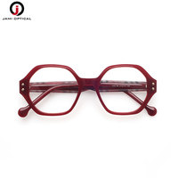 Vente flash - Lunettes optiques classiques à monture hexagonale en acétate, logo personnalisé, montures de lunettes rétro, lunettes en acétate