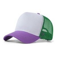 Casquettes de baseball respirantes et sportives à 5 panneaux avec logo personnalisé et tissu en maille