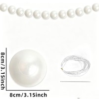 Pendentif en perles pour anniversaire et mariage, guirlande de perles nacrées, ornement suspendu pour la Saint-Valentin et les mariages