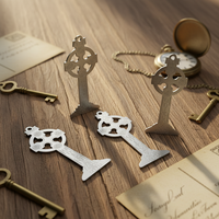 Placa de Identificación Giratoria Moderna de Acero Endurecido y Plateado, con Número de Serie/Llave, Antipérdida, para Uso en Mesa, Estilo Feng Shui
